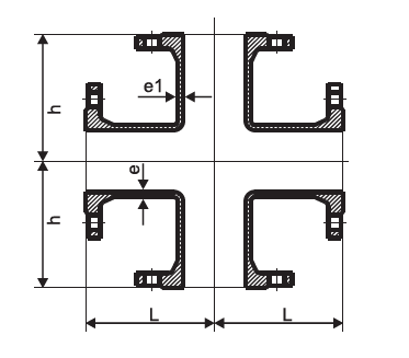 A tubulação dútile transversal flangeada do ferro flangeou os encaixes DN80 - padrão de DN600mm EN545