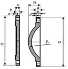 Flanges dútiles da tubulação do ferro da água potável &amp; flange batida vazia dos encaixes PN16 fornecedor